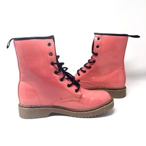 Pink Combat Boots - Wet Seal, Woman’s, Size 9